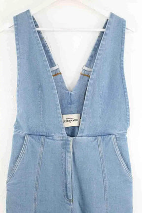 Salopette Make My Lemonade Bleu en Coton