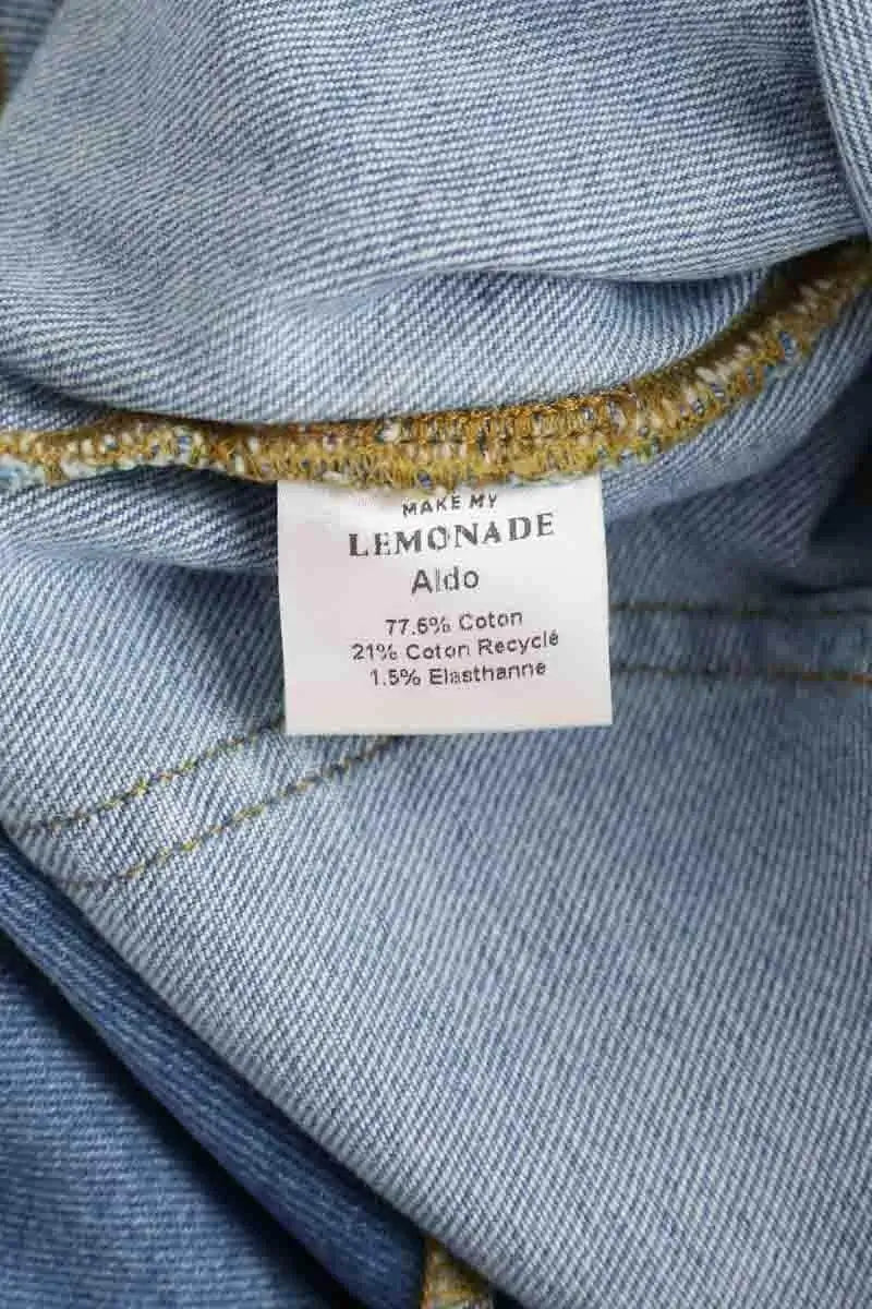 Salopette Make My Lemonade Bleu en Coton