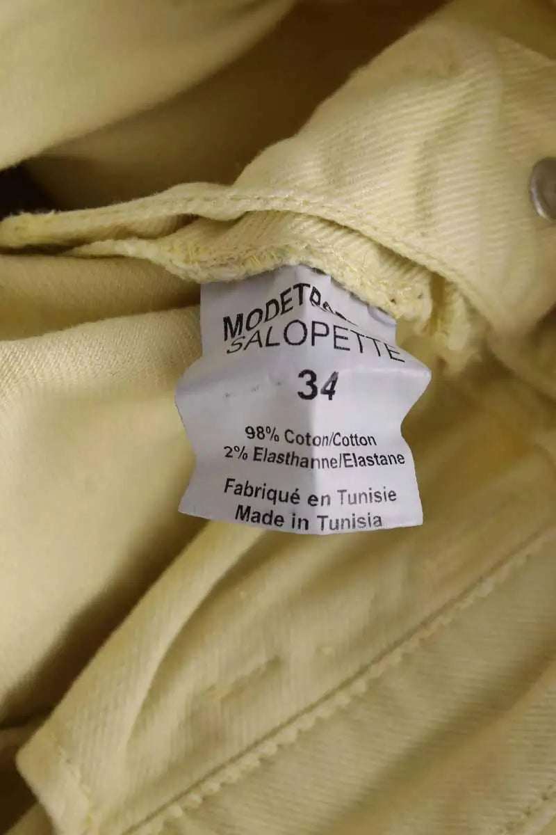 Salopette Modetrotter Jaune en Coton