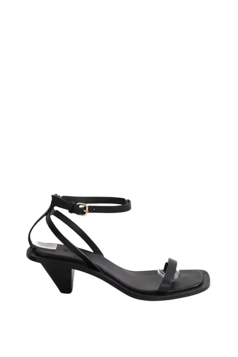 Sandales A.EMERY Noir en Cuir, taille 37 - Seconde Main