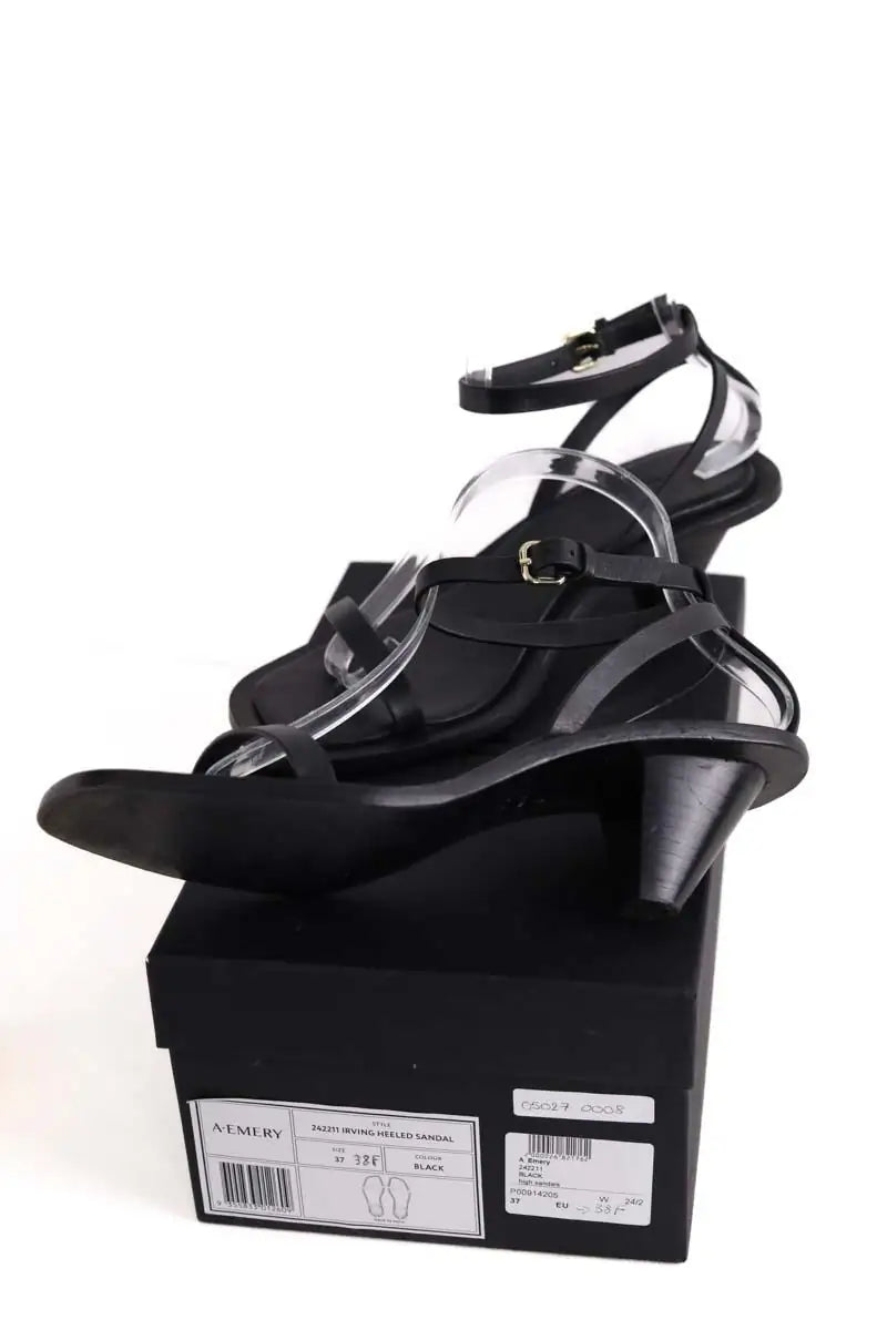 Sandales A.EMERY Noir en Cuir
