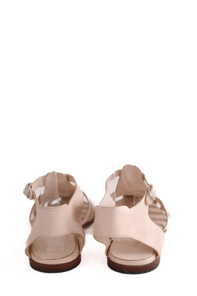 Sandales Agnès B. Rose en Cuir