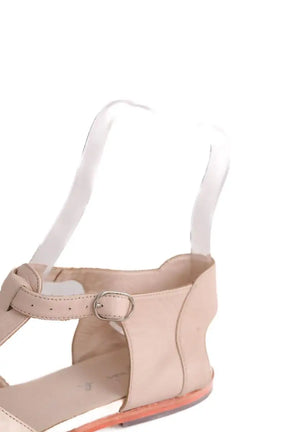 Sandales Agnès B. Rose en Cuir