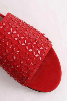 Sandales Alaïa Rouge en Cuir
