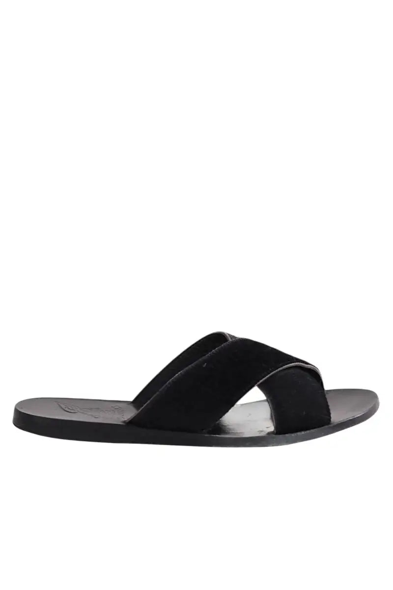 Sandales Ancient Greek Sandals Noir en Fourrure, taille 39 - Seconde Main