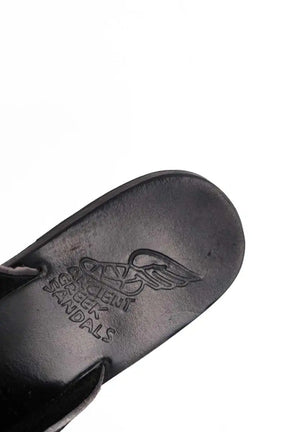 Sandales Ancient Greek Sandals Noir en Fourrure