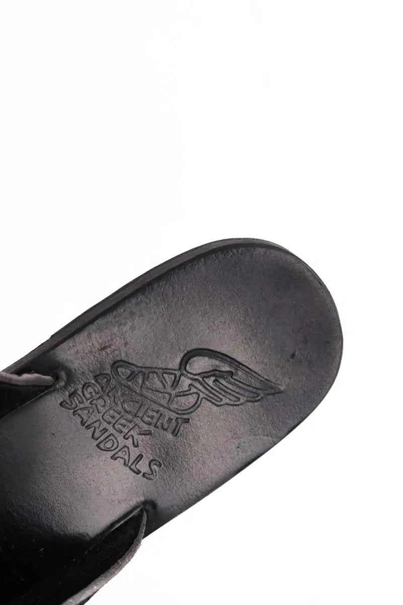 Sandales Ancient Greek Sandals Noir en Fourrure