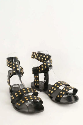 Sandales Anine Bing Noir en Cuir