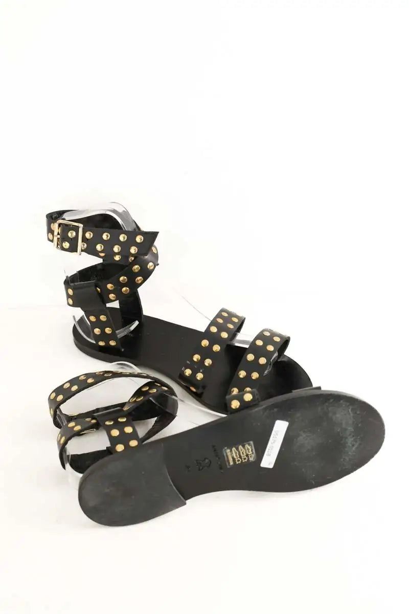 Sandales Anine Bing Noir en Cuir