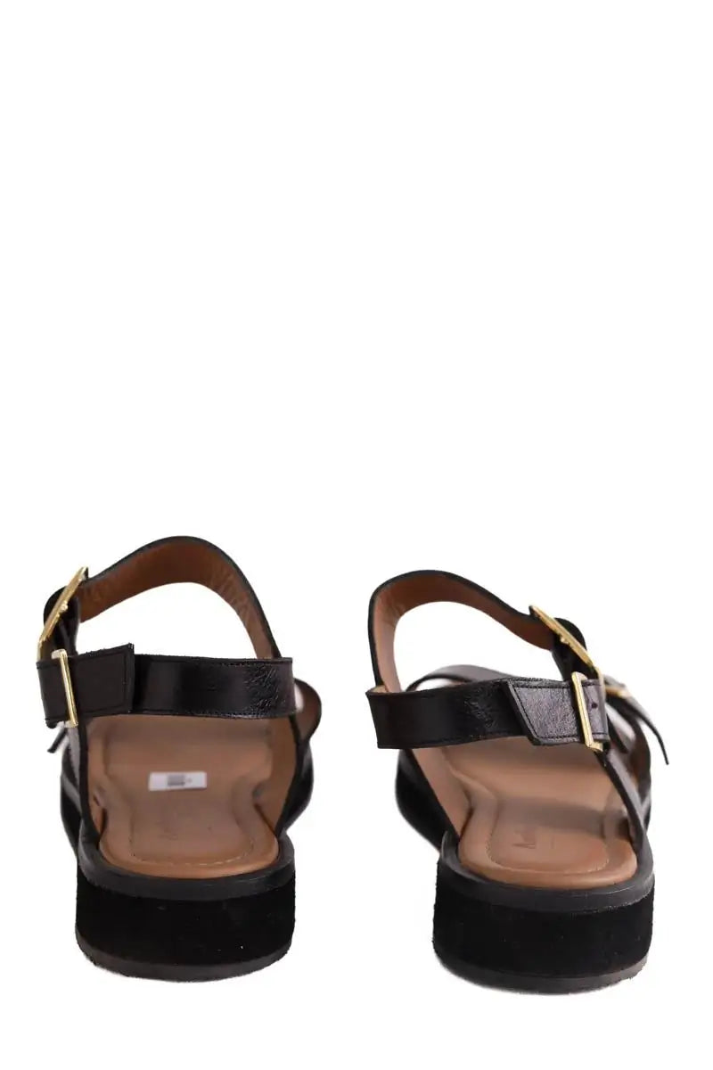 Sandales Anthology Paris Noir en Cuir
