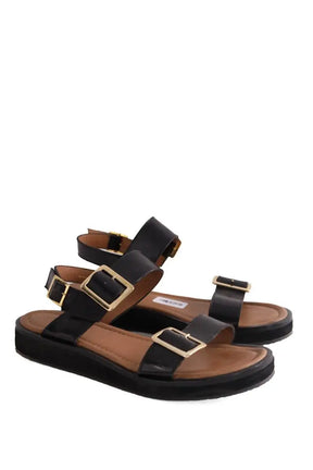 Sandales Anthology Paris Noir en Cuir