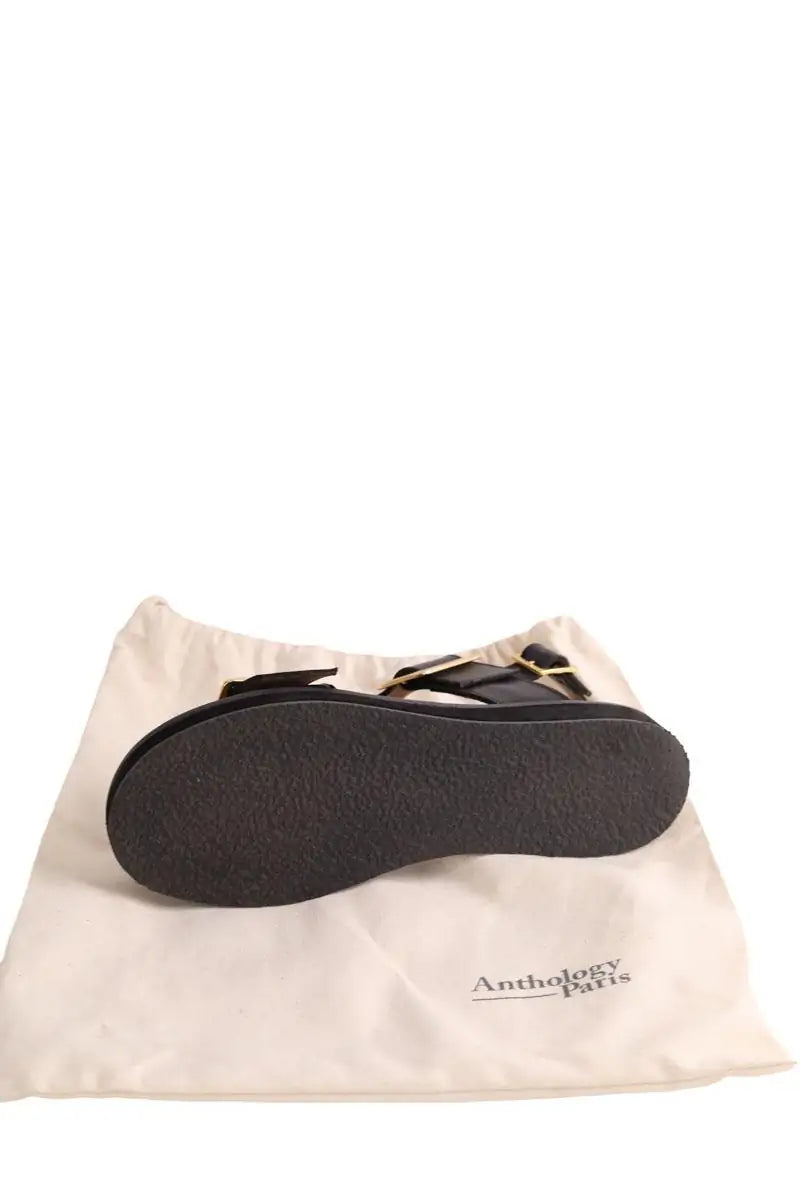 Sandales Anthology Paris Noir en Cuir