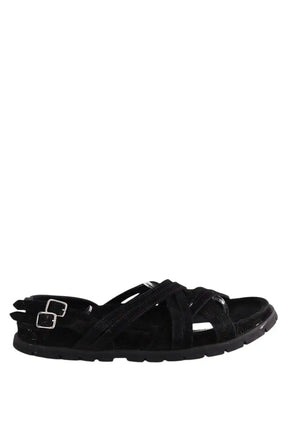Sandales APC Noir en Daim, taille 40 - Seconde Main