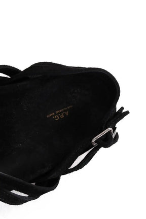 Sandales APC Noir en Daim