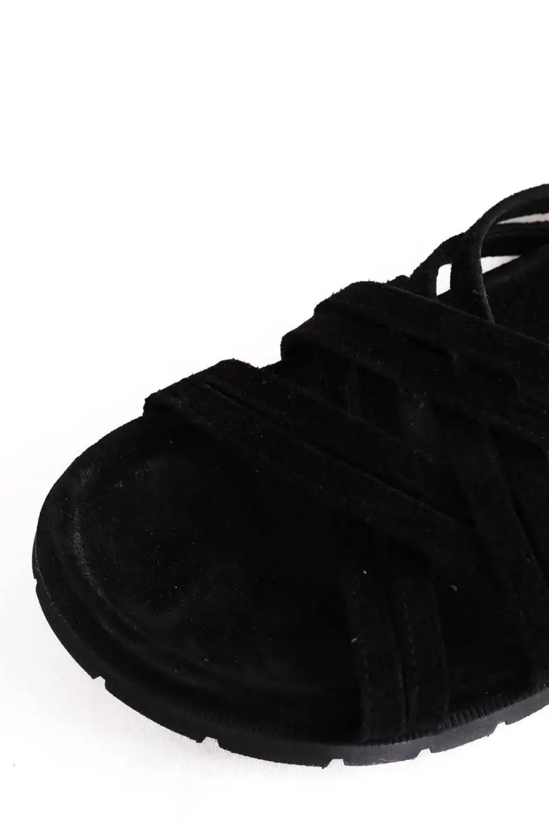 Sandales APC Noir en Daim