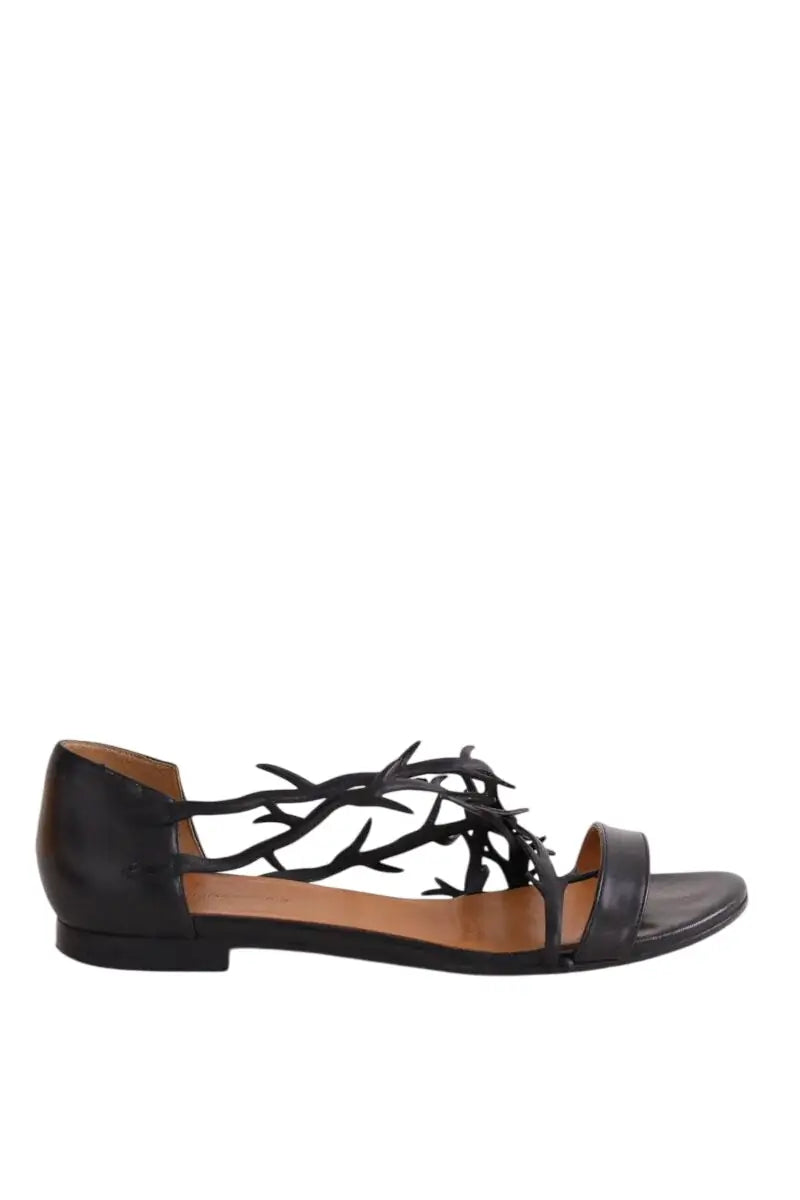 Sandales Balenciaga Thorn Noir en Cuir, taille 38 - Seconde Main