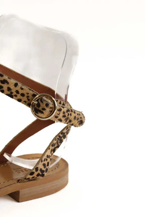 Sandales Balzac Beige en Cuir
