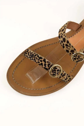 Sandales Balzac Beige en Cuir