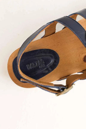 Sandales Balzac Lysia Bleu en Cuir