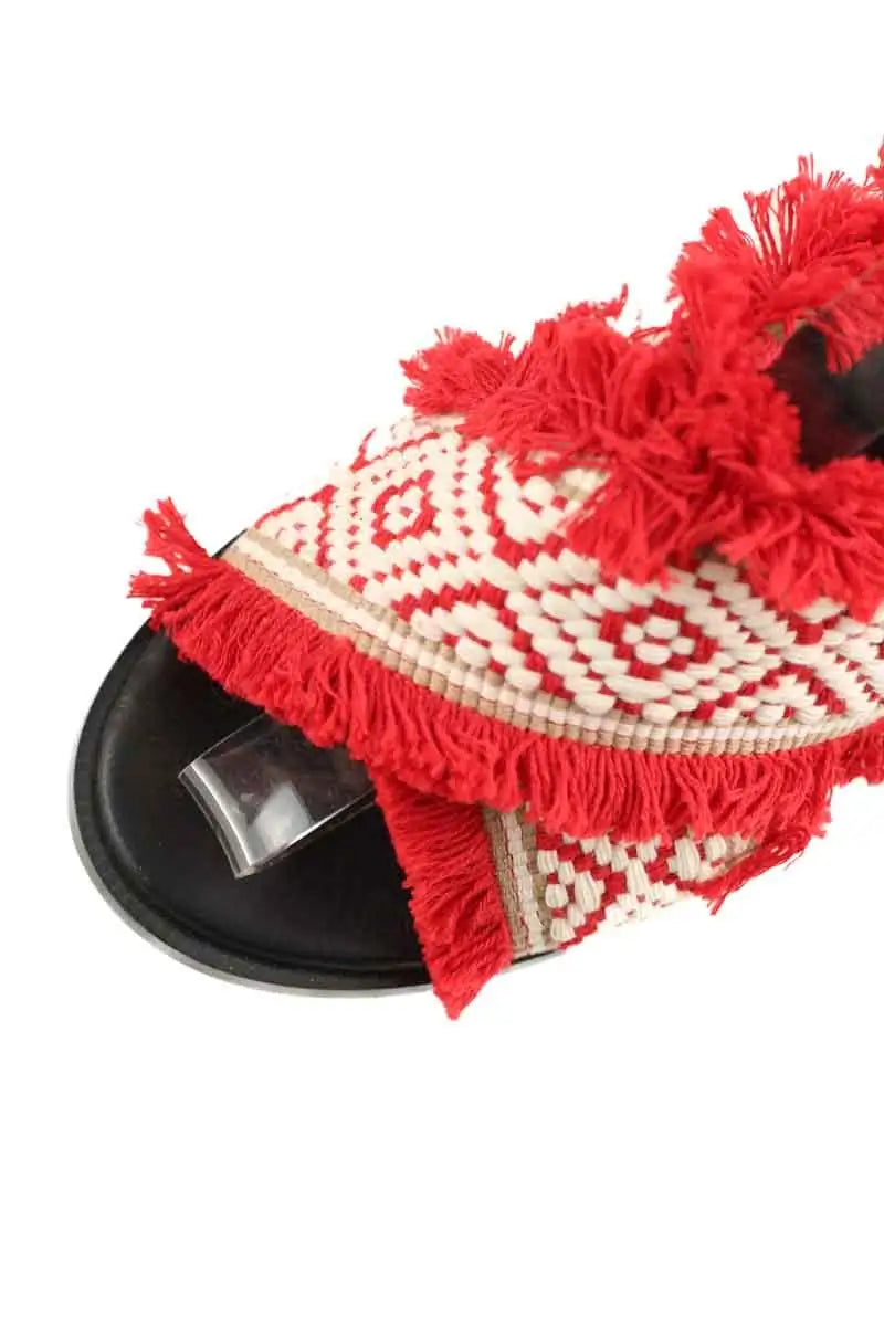 Sandales Barbara Bui Rouge en Cuir