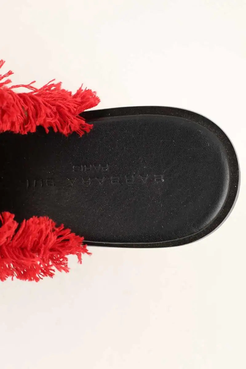Sandales Barbara Bui Rouge en Cuir