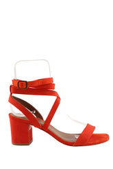 Sandales Ba&Sh Rouge en Cuir, taille 40 - Seconde Main