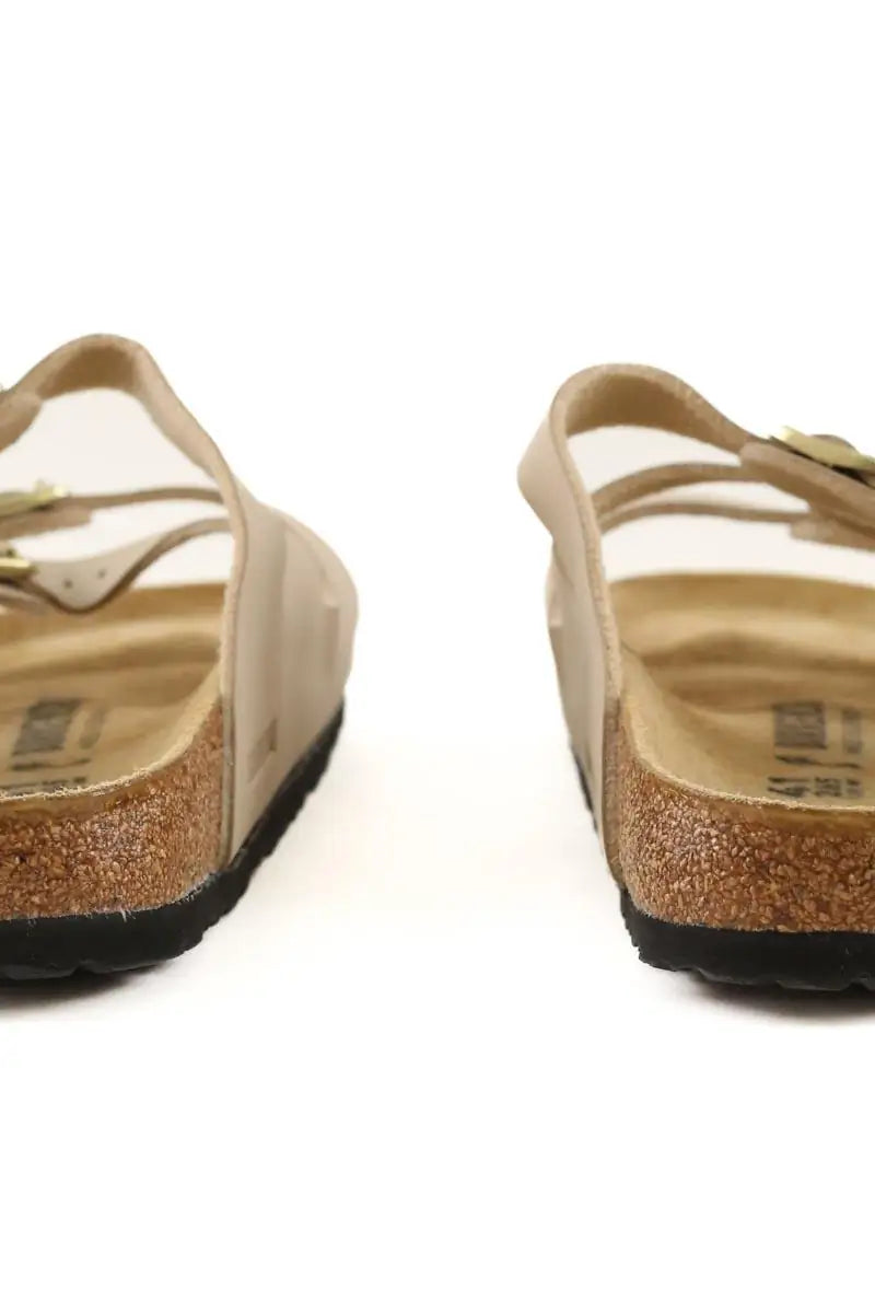 Sandales Birkenstock Beige en Cuir