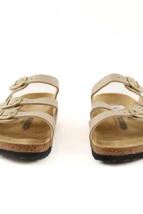 Sandales Birkenstock Beige en Cuir