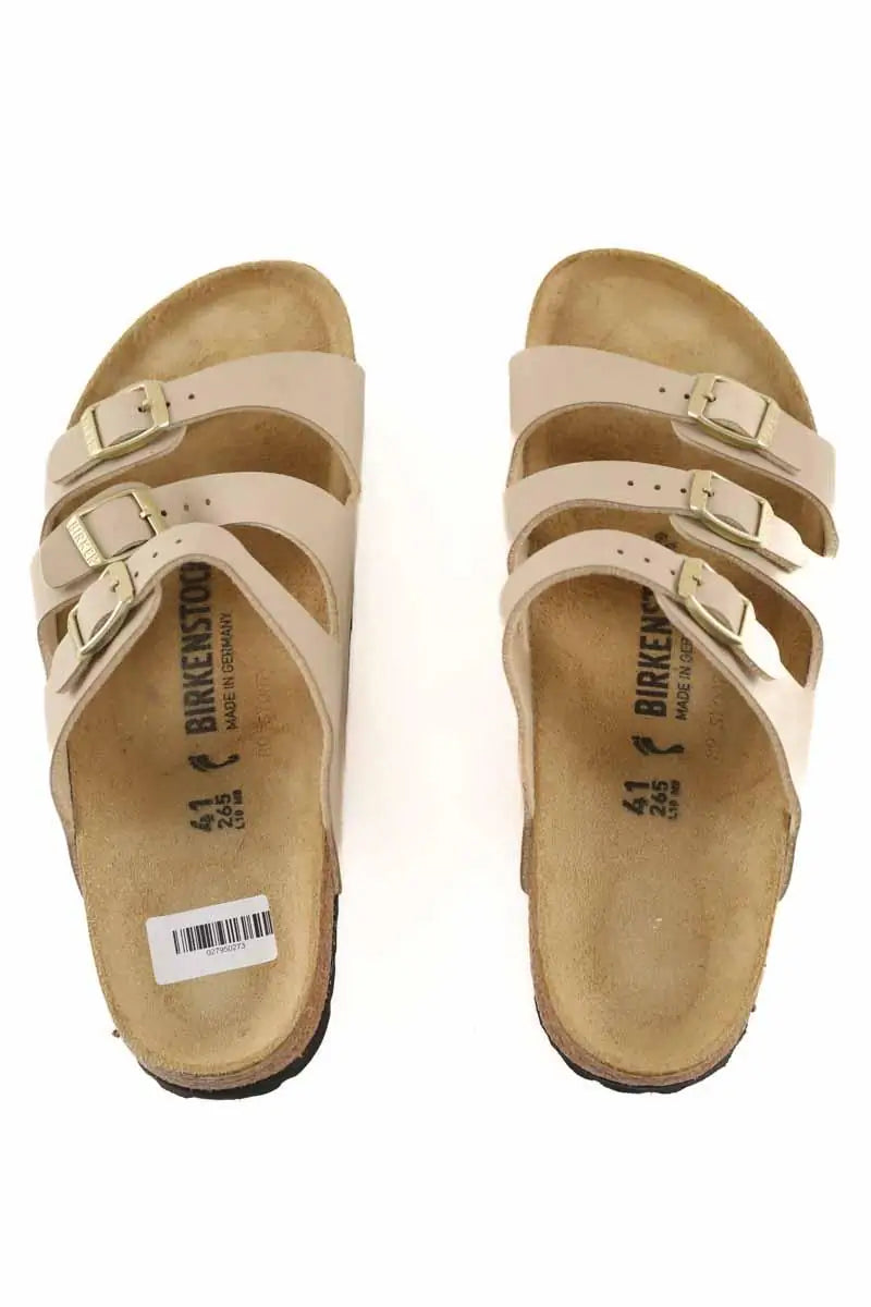 Sandales Birkenstock Beige en Cuir