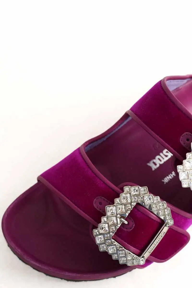 Sandales Birkenstock Violet en Daim