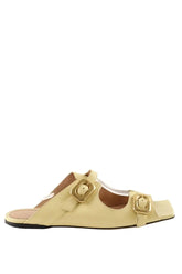 Sandales Bottega Veneta Jaune en Cuir, taille 42 - Seconde Main