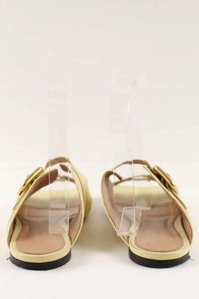 Sandales Bottega Veneta Jaune en Cuir