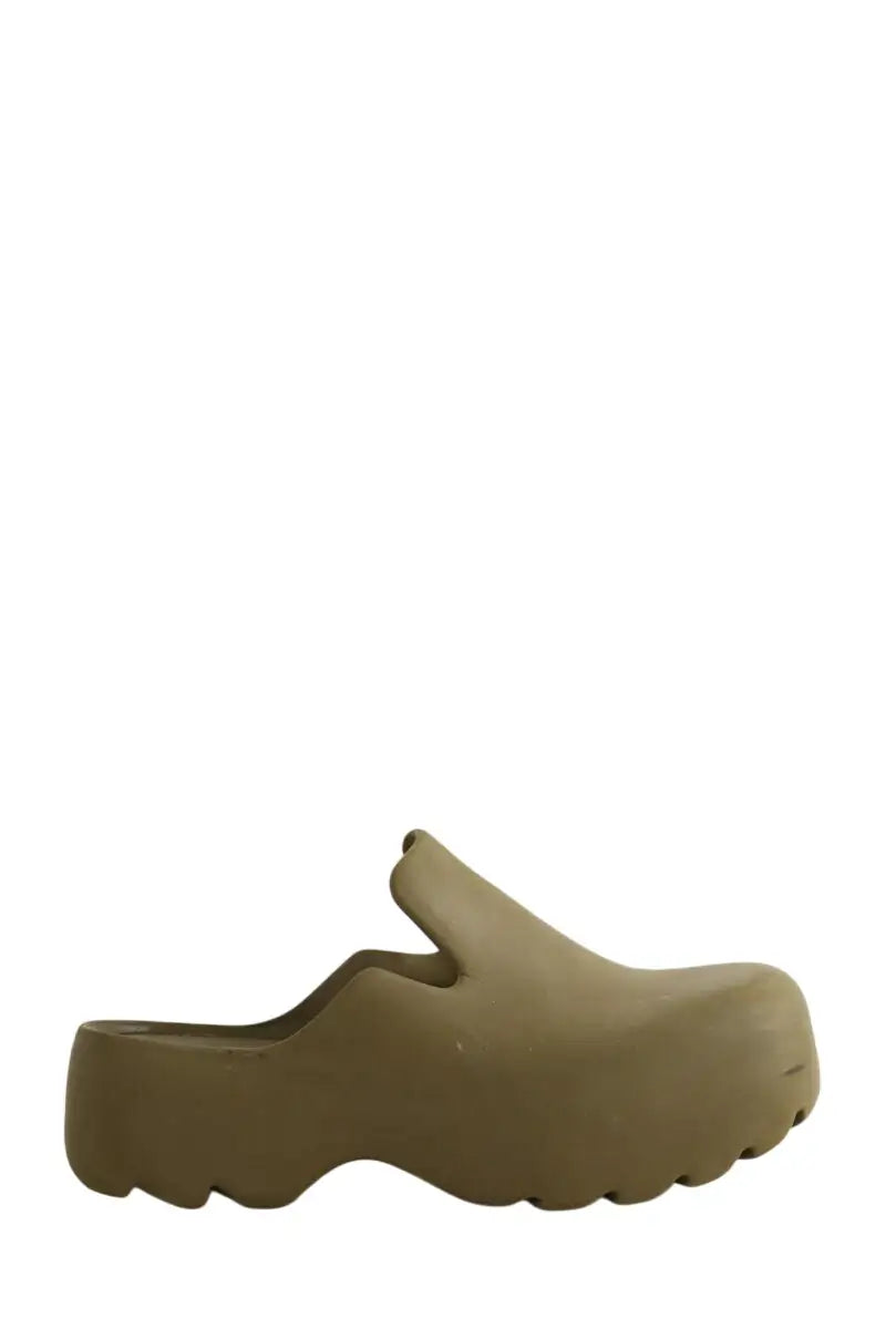 Sandales Bottega Veneta Kaki en Tissu, taille 43 - Seconde Main