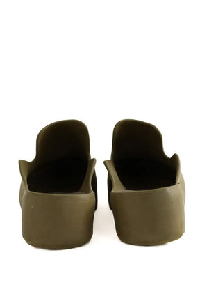 Sandales Bottega Veneta Kaki en Tissu