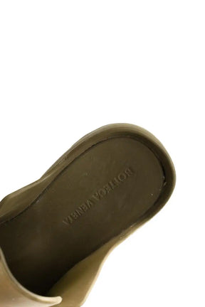 Sandales Bottega Veneta Kaki en Tissu
