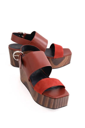 Sandales Celine Marron en Cuir