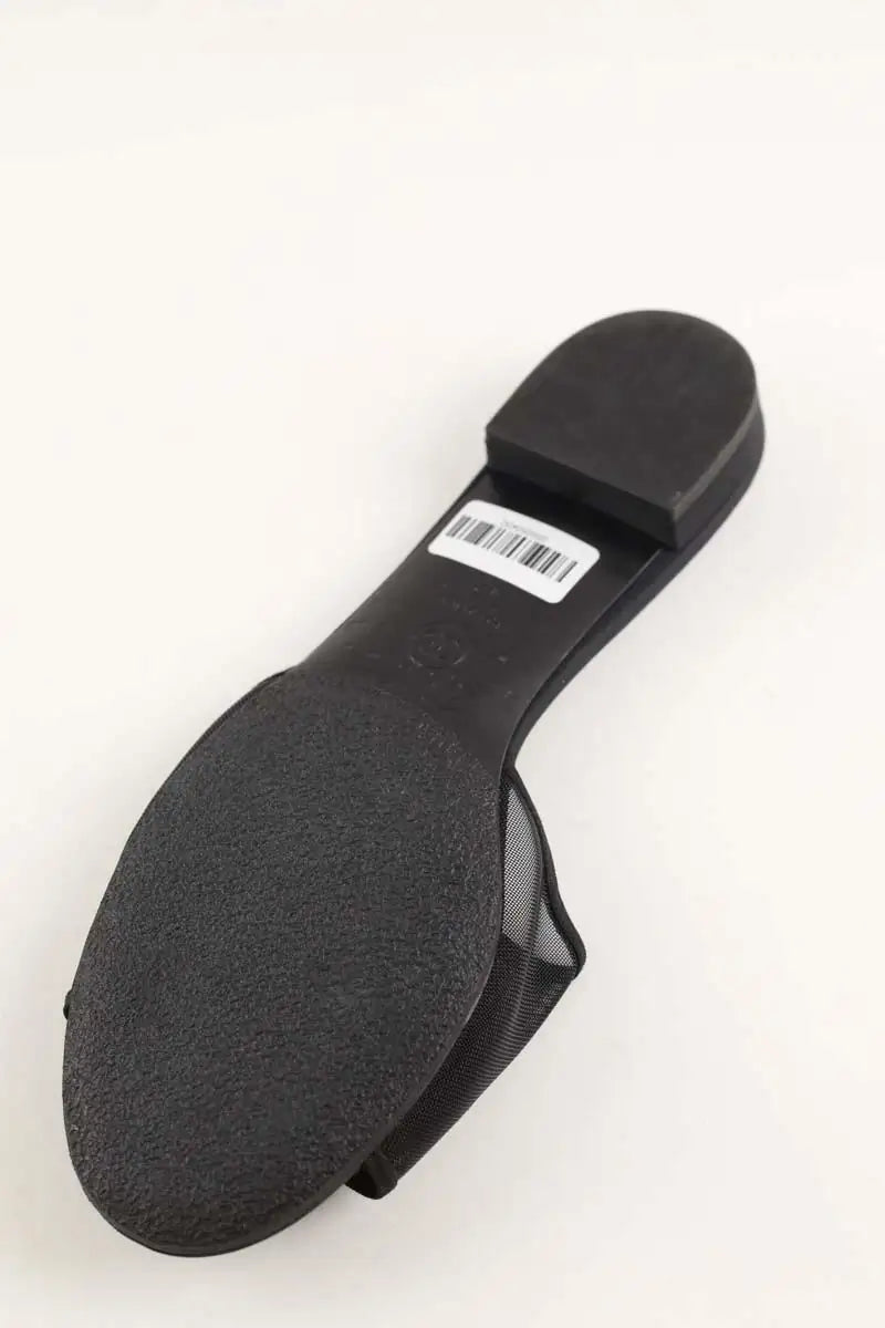 Sandales Chanel Noir en Tissu