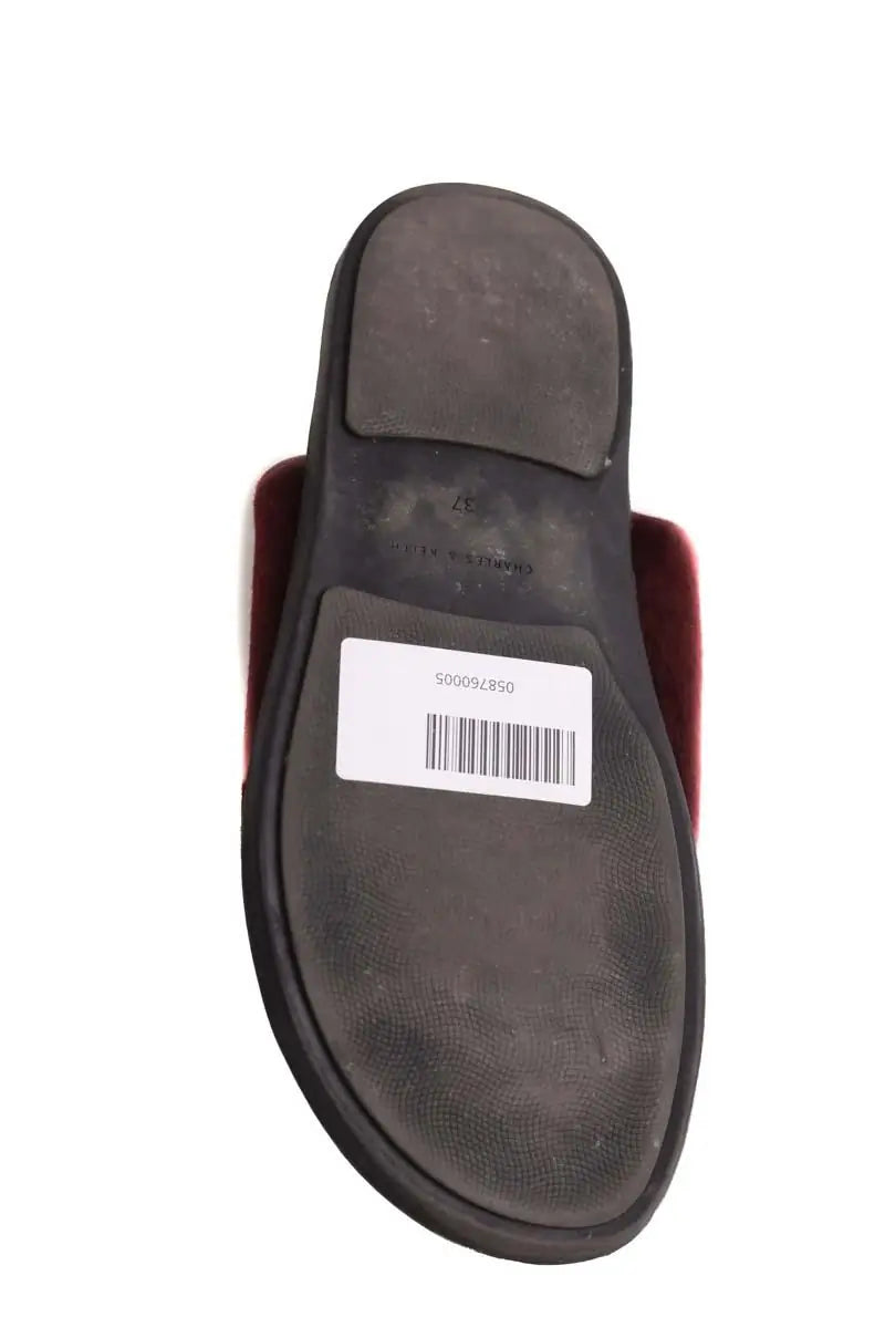 Sandales Charles & Keith Bordeaux en Cuir