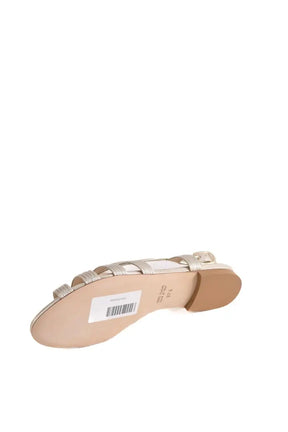 Sandales Charles Kammer Doré en Cuir