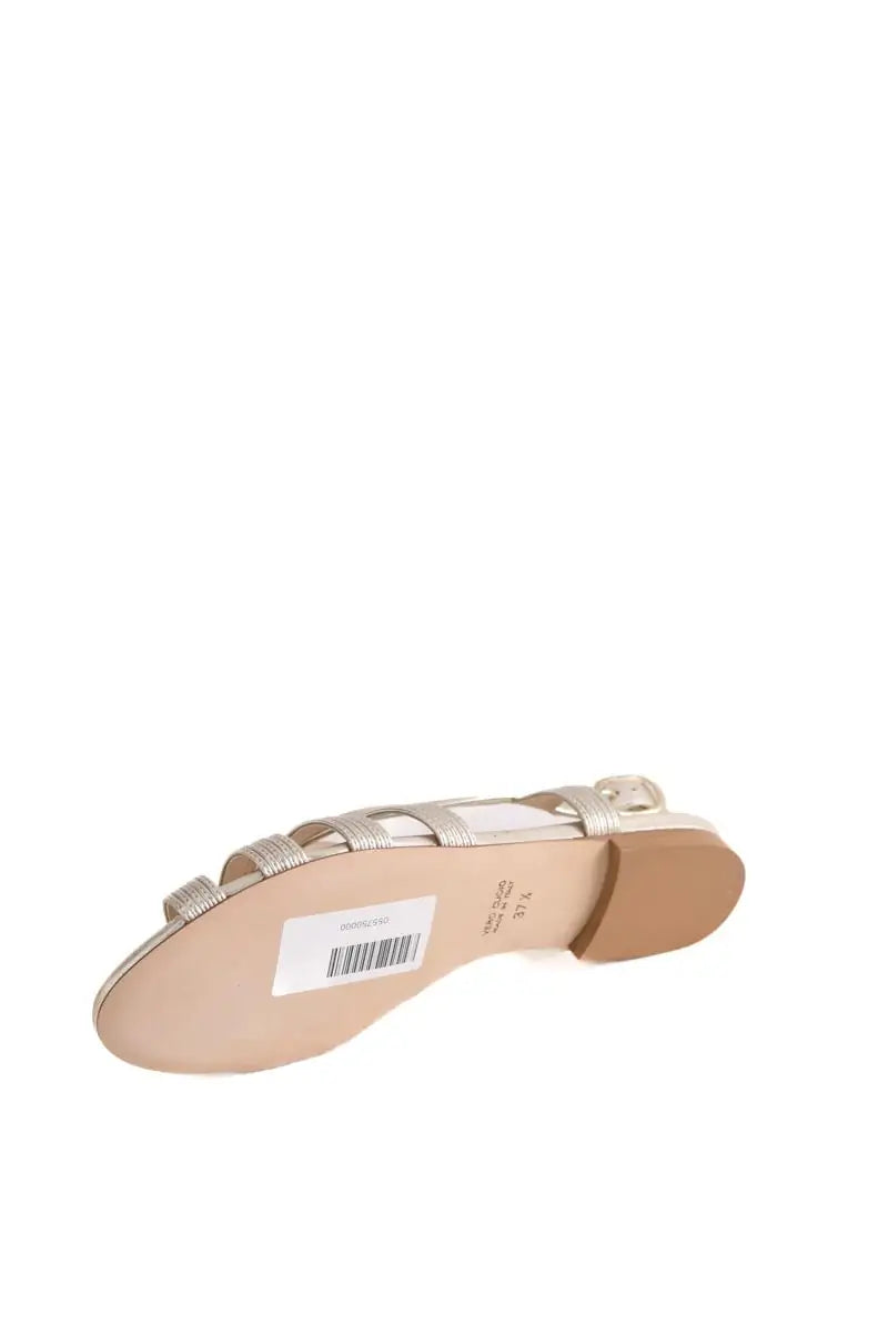 Sandales Charles Kammer Doré en Cuir