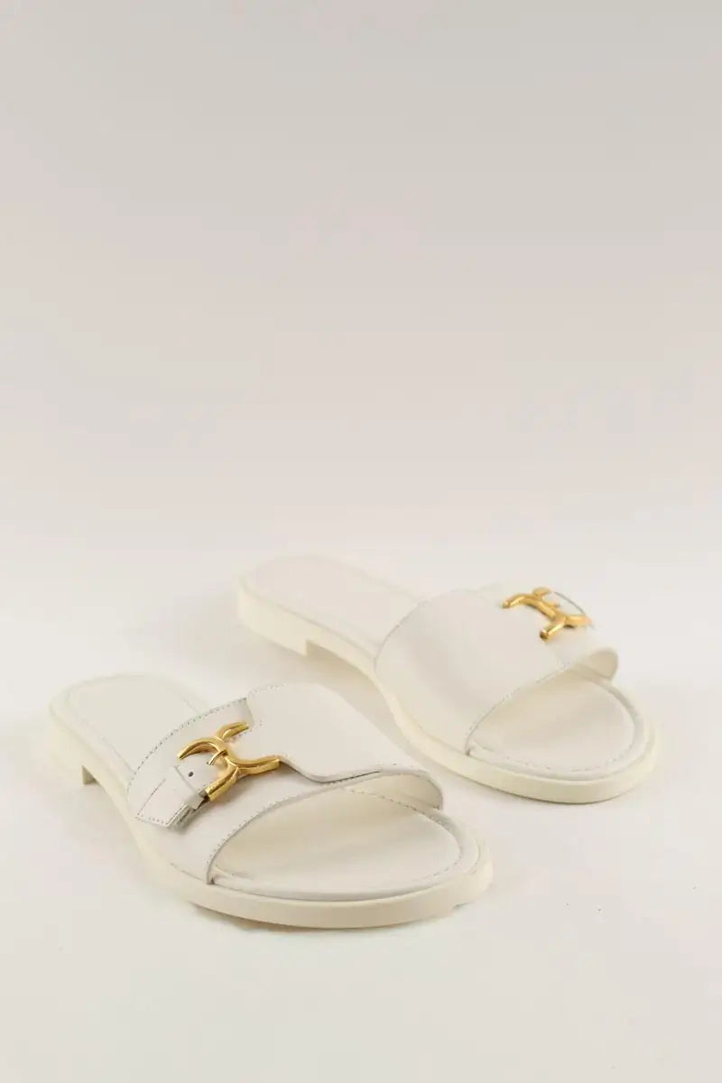 Sandales Chloé Blanc en Cuir