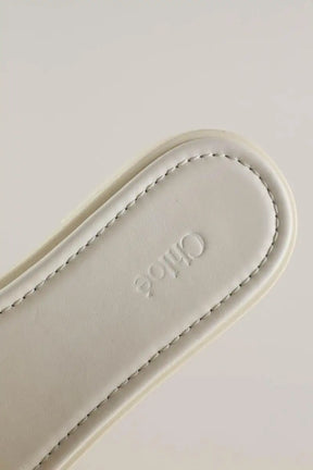 Sandales Chloé Blanc en Cuir