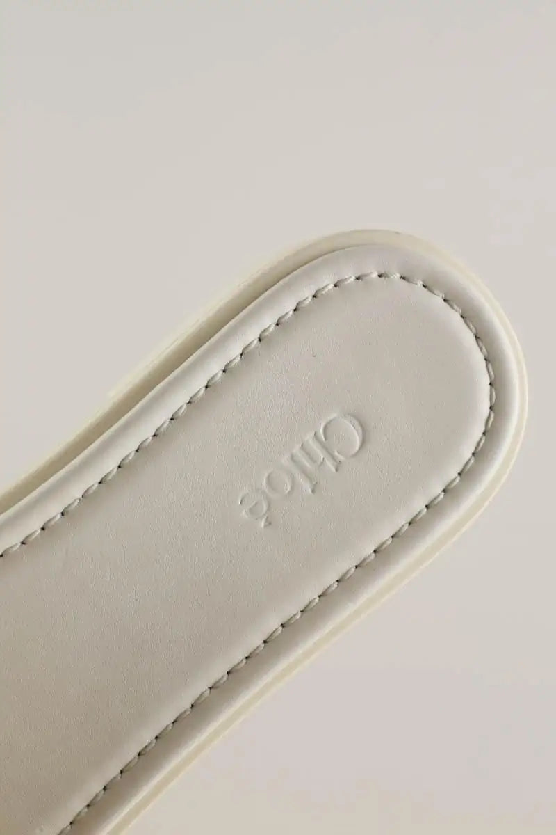 Sandales Chloé Blanc en Cuir