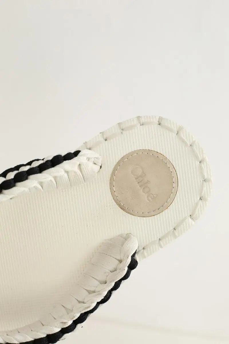 Sandales Chloé Blanc en Tissu