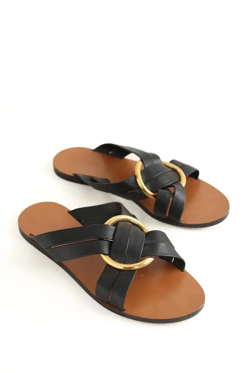 Sandales Chloé Noir en Cuir