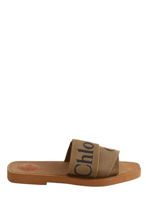 Sandales Chloé Woody Camel en Cuir, taille 37 - Seconde Main