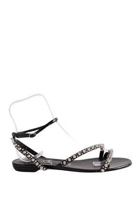 Sandales Christian Louboutin Noir en Cuir verni, taille 42 - Seconde Main