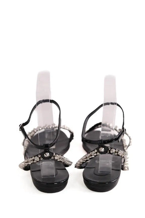 Sandales Christian Louboutin Noir en Cuir verni