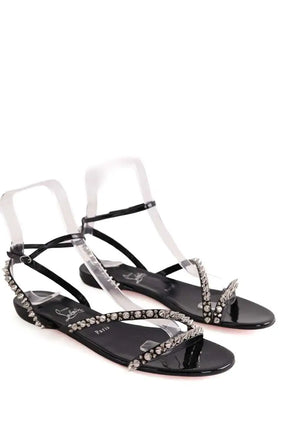 Sandales Christian Louboutin Noir en Cuir verni