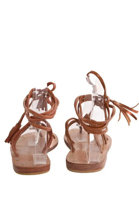 Sandales Claris Virot Marron en Cuir